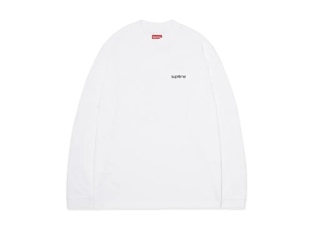 Supreme Mock Neck L/S Top "White"