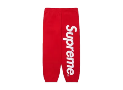 Supreme Satin Applique Sweatpant "Red" (22FW)