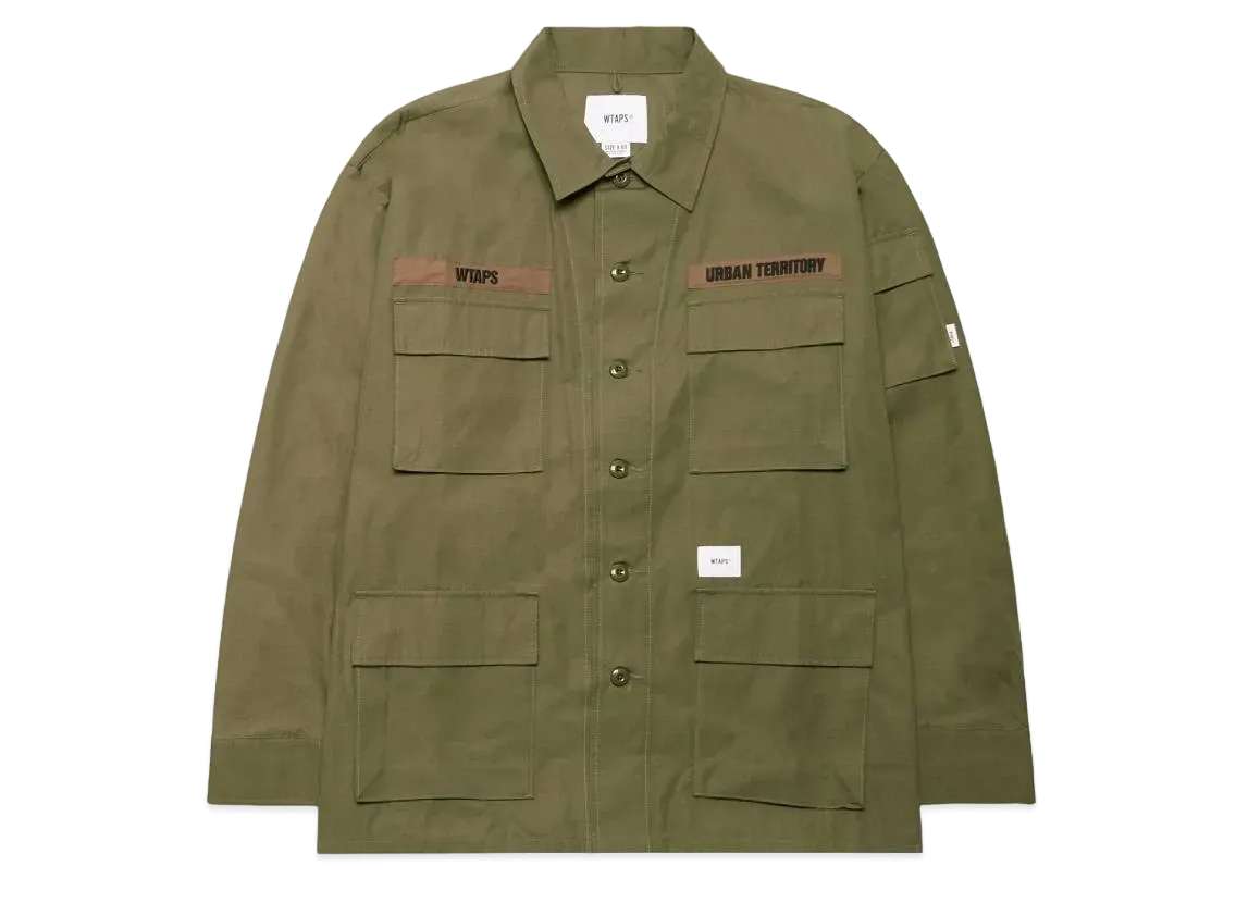 Wtaps Jungle 02 L/S Cotton Ripstop"Beige"