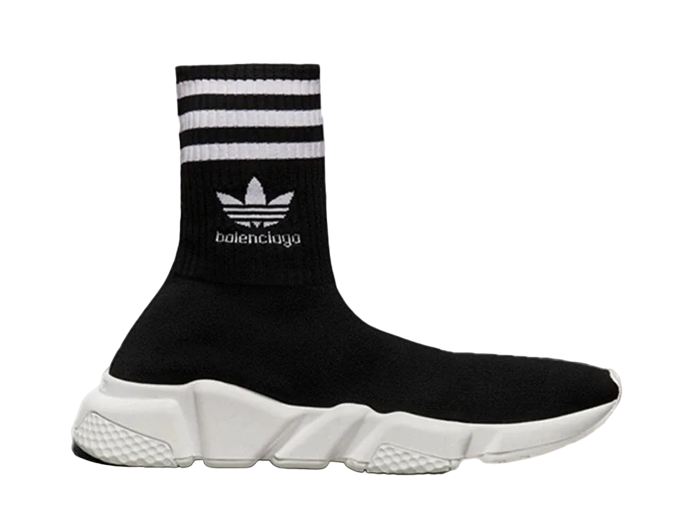 バレンシアガ × アディダス スピード "コアブラック/フットウェアホワイト"