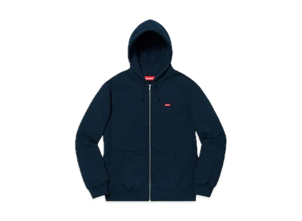 Supreme Small Box Zip Up Sweatshirt "Navy"