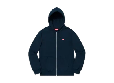 Supreme Small Box Zip Up Sweatshirt "Navy"