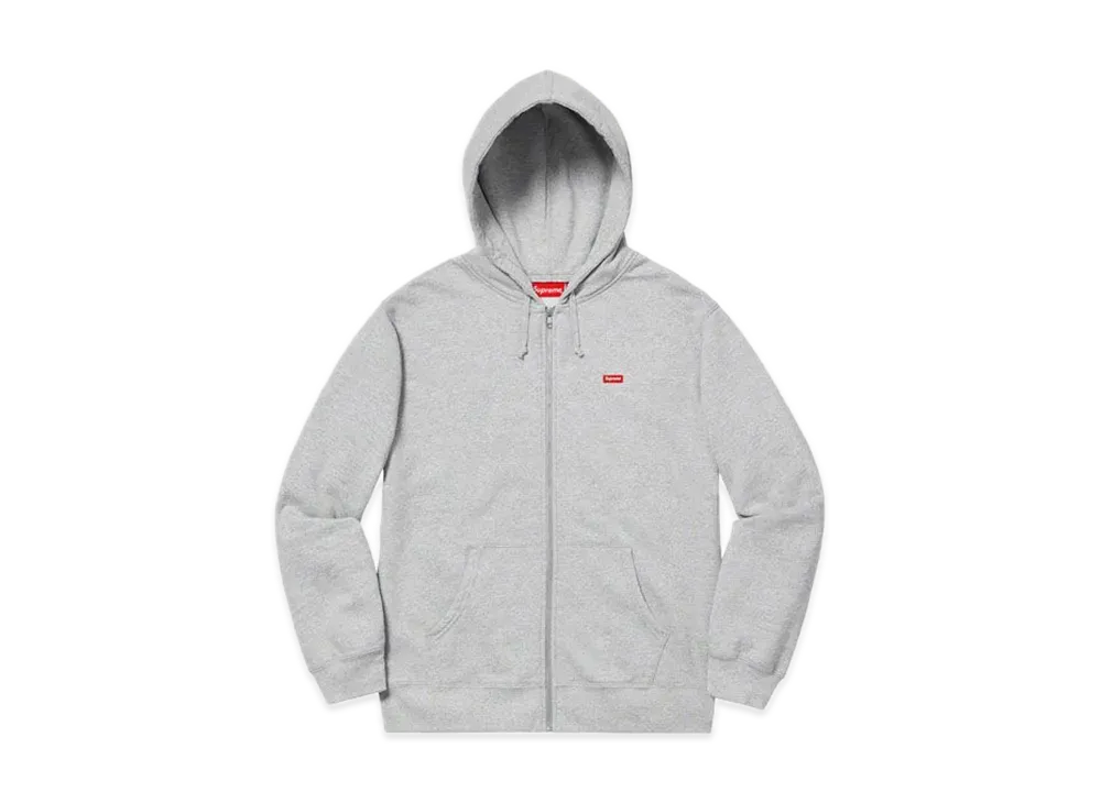 Supreme Small Box Zip Up Sweatshirt "Heather Grey"