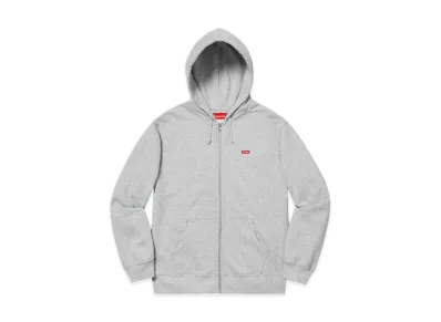 Supreme Small Box Zip Up Sweatshirt "Heather Grey"
