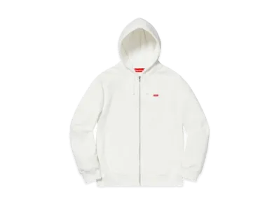 Supreme Small Box Zip Up Sweatshirt "White"