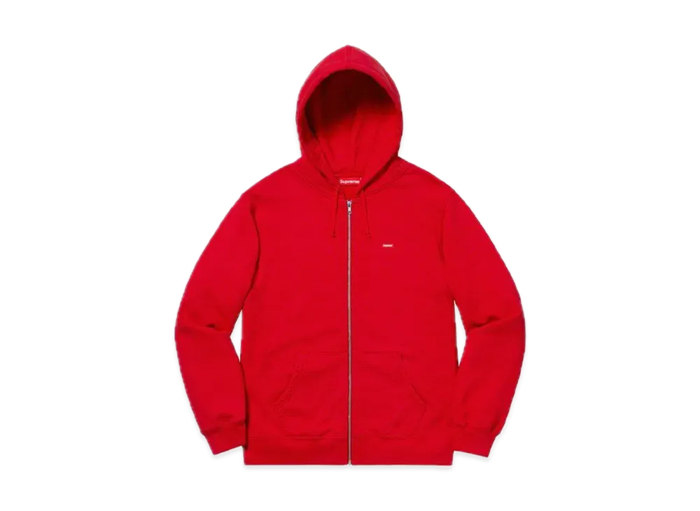 Supreme Small Box Zip Up Sweatshirt "Red"
