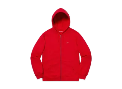 Supreme Small Box Zip Up Sweatshirt "Red"