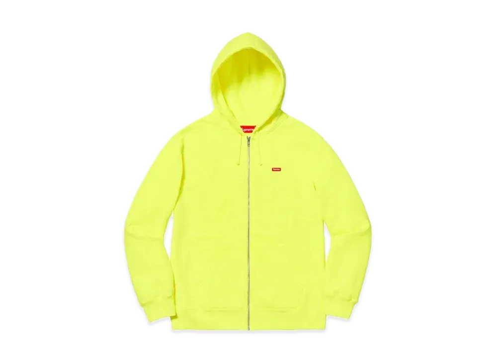 Supreme Small Box Zip Up Sweatshirt "Bright Yellow"