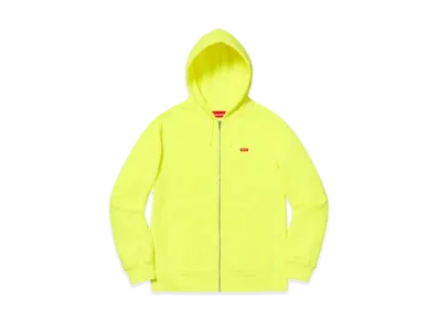 Supreme Small Box Zip Up Sweatshirt "Bright Yellow"