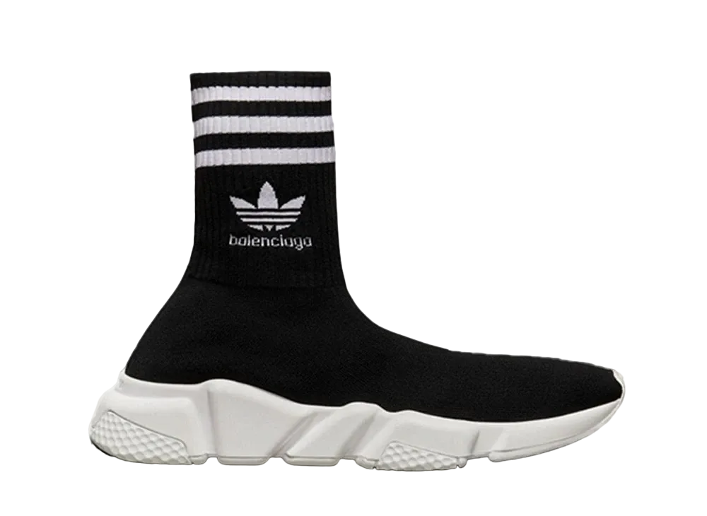 バレンシアガ × アディダス ウィメンズ スピード "コア ブラック/ホワイト"