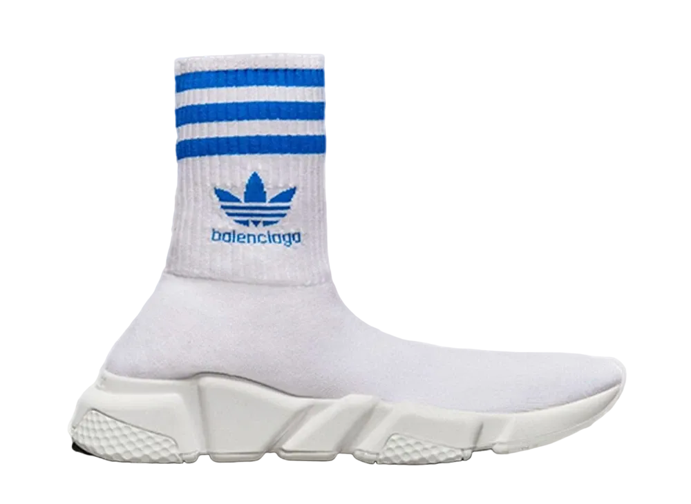 バレンシアガ × アディダス ウィメンズ スピード "ホワイト/ブルー"