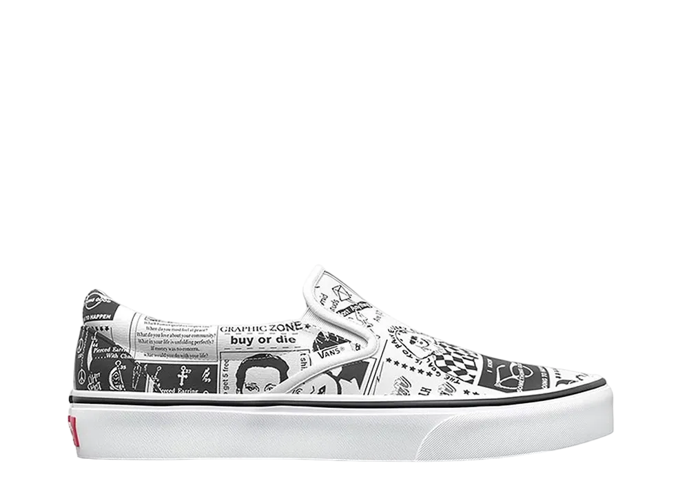 Ashley Williams × Vans Women's Slip-On "White/Black"