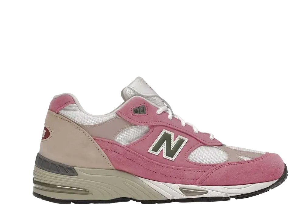 MJC × Paperboy Paris × New Balance 991 "Pink/White/Beige/Green"