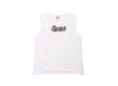 drew house drew sleeveless tee "White"