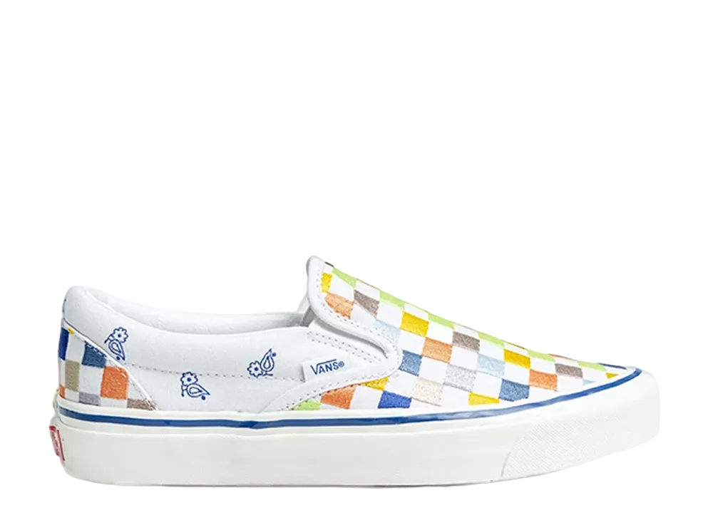 Vans Classic Slip-On 98 DX Anaheim Factory Heritage Embroidery "White"