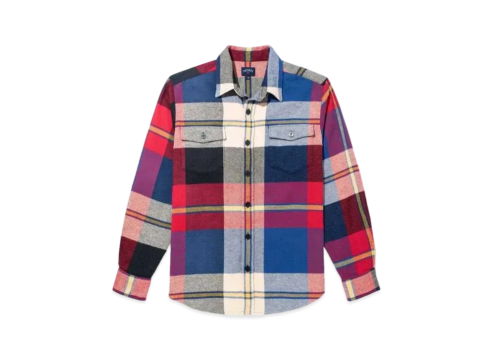 Noah Heavyweight Flannel "White/Blue/Red/Black"