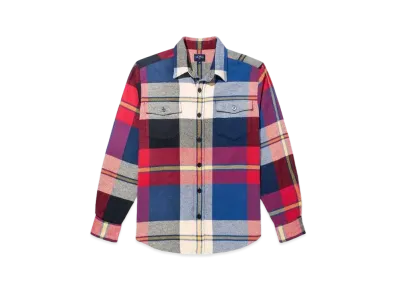 Noah Heavyweight Flannel "White/Blue/Red/Black"