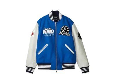 WIND AND SEA x HYSTERIC GLAMOUR Stadium Jumper "Blue"