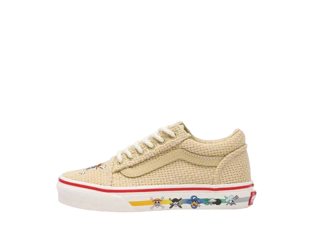 ONE PIECE × Vans PS Old Skool Elastic Lace "Straw Multi"