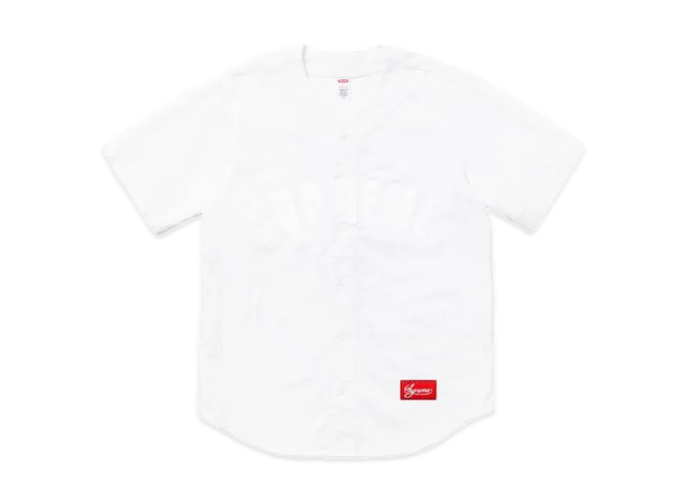 Supreme Corduroy Baseball Jersey "White"