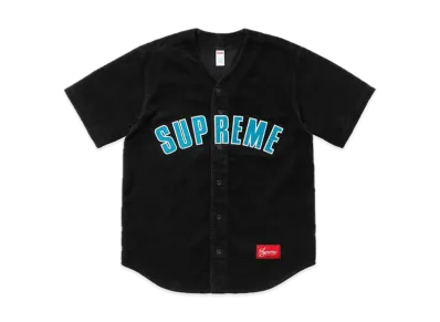 Supreme Corduroy Baseball Jersey "Black"