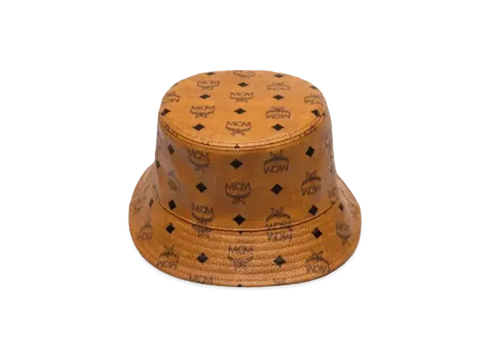 MCM Bucket Hat in Visetos "Cognac"