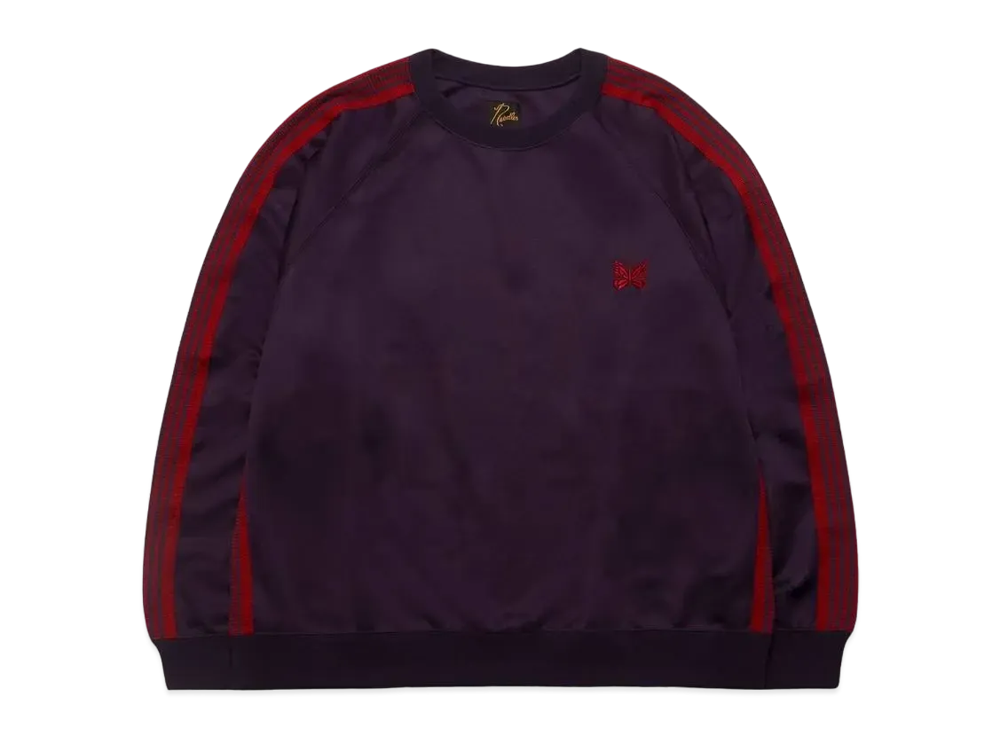 Needles TRACK CREW NECK SHIRT - POLY SMOOTH "Red"