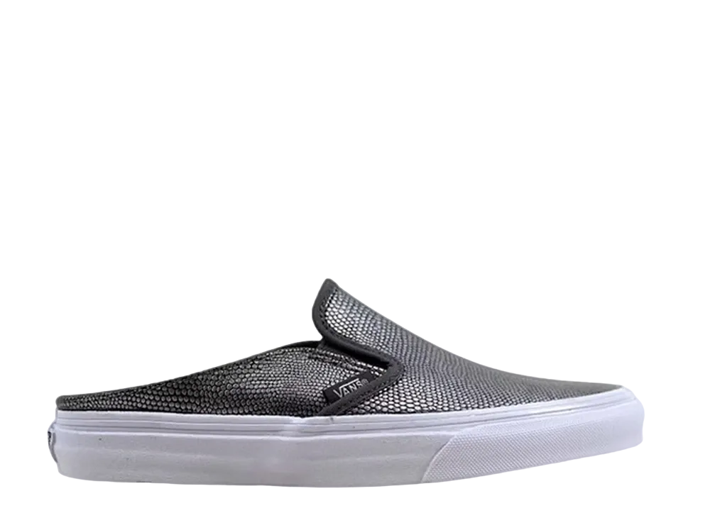 Vans Classic Slip On Mule Embossed Leather "Grey"