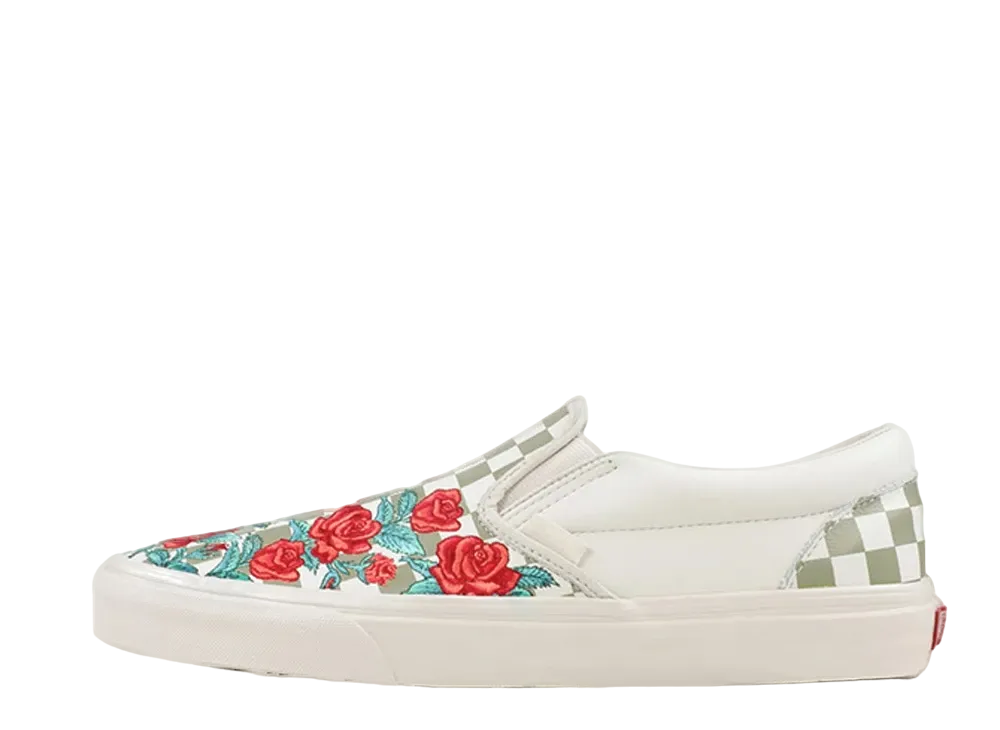 Vans Slip-On Rose Embroidery "Marshmallow"