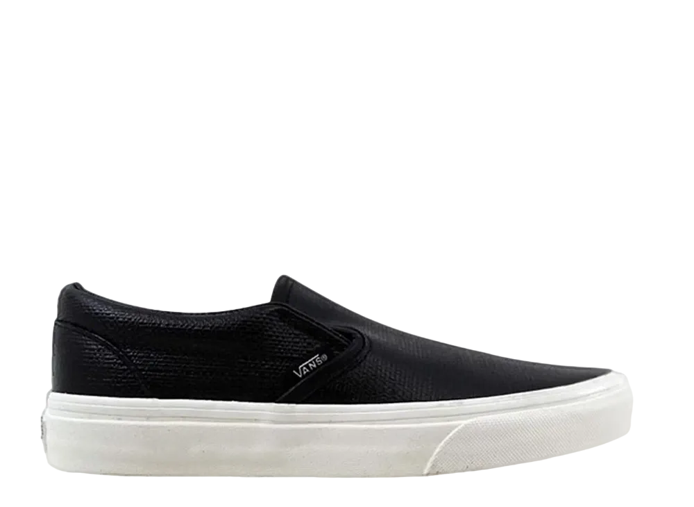 Vans Classic Slip On Embossed Leather "Black"