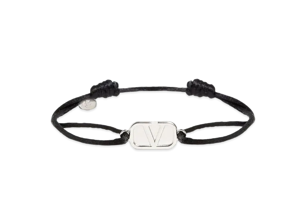 Valentino Vlogo Signature Cotton Bracelet "Black"