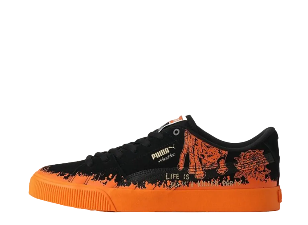 Hirotton × Puma Suede Skate "Puma Black-Vibrant Orange"
