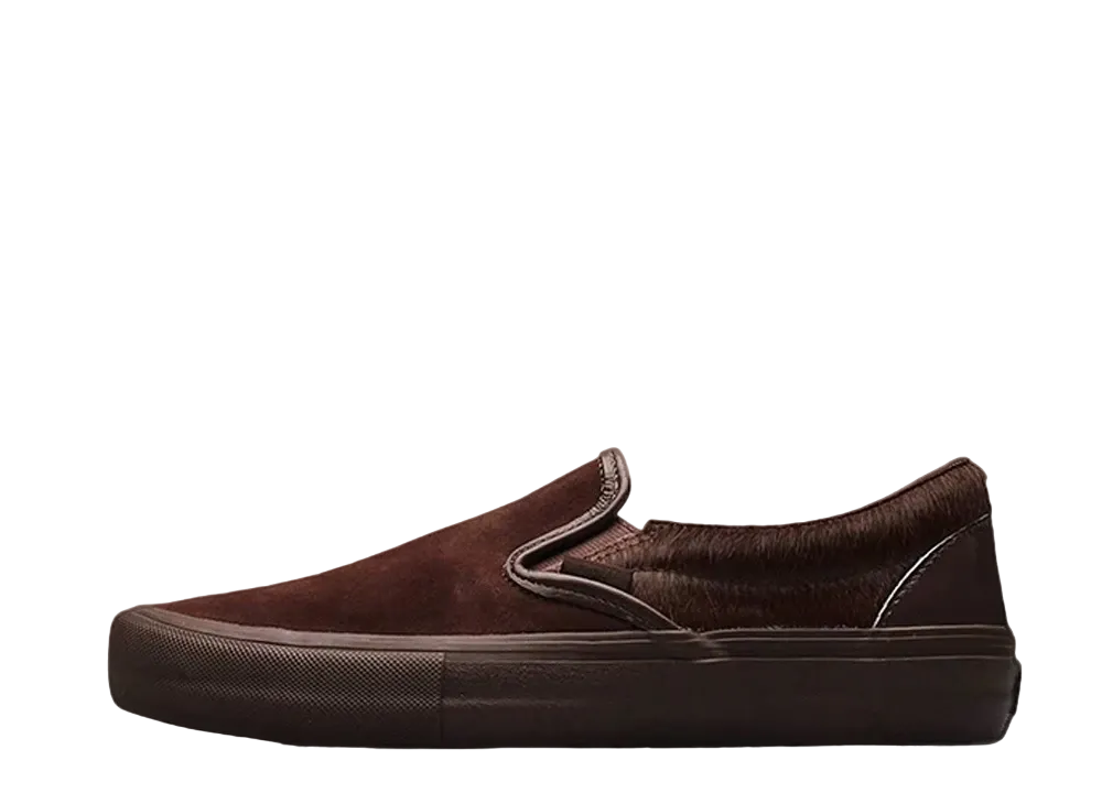 Engineered Garments × Vans Slip-On Mismatched Cow Hair "Brown"