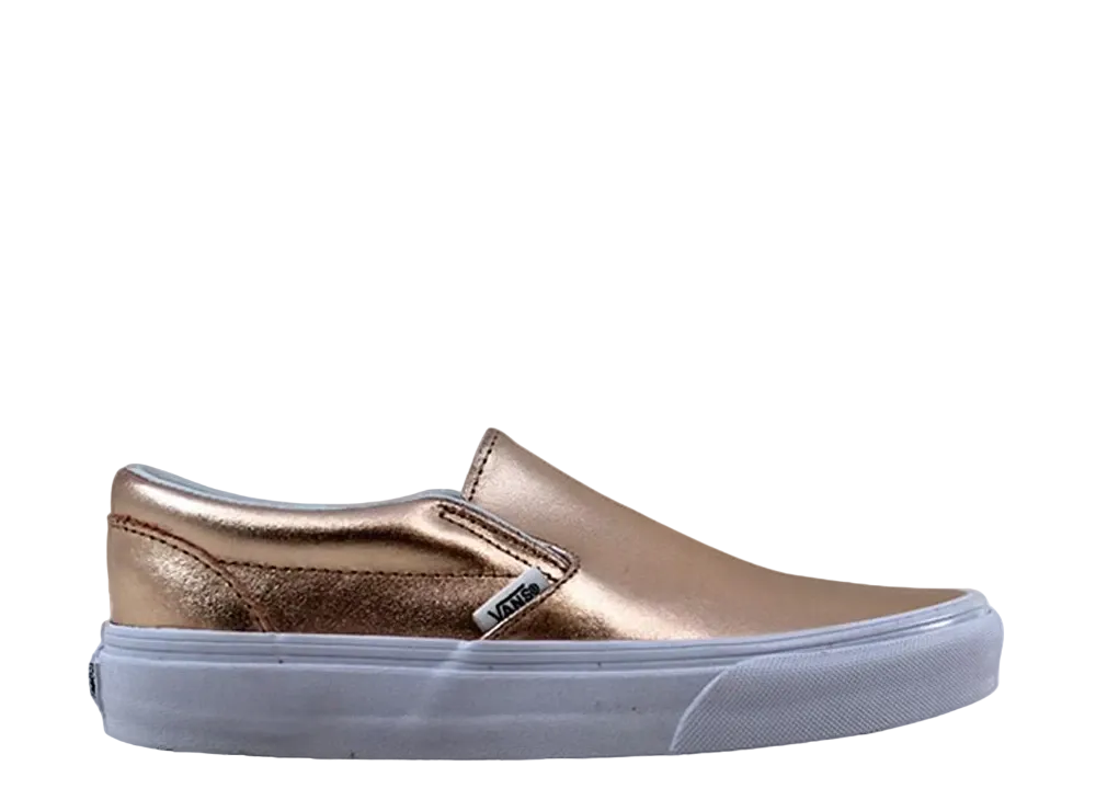 Vans Classic Slip-On Metallic Leather "Rose Gold"