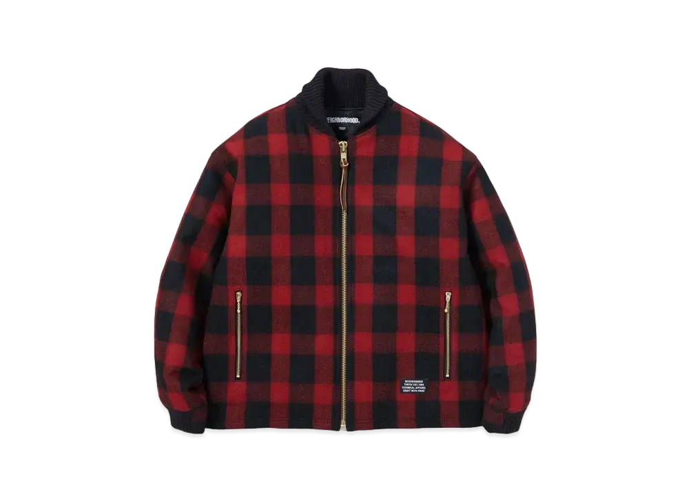 NEIGHBORHOOD Buffalo Check JK . WN "Red"