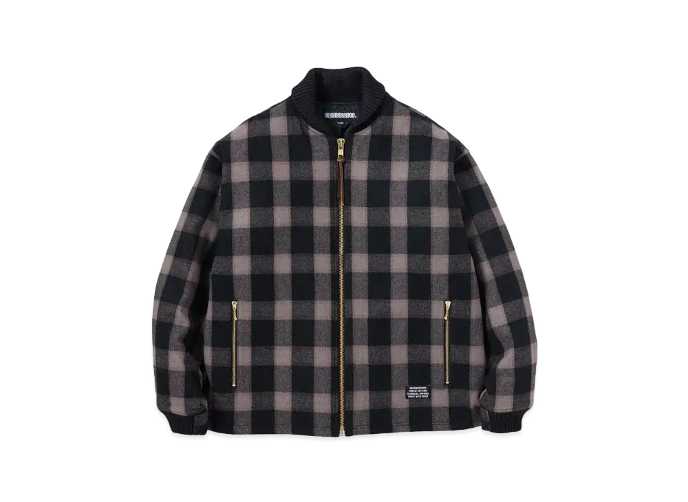 NEIGHBORHOOD Buffalo Check JK . WN "Gray"