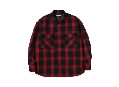 NEIGHBORHOOD Buffalo Check SH LS . WN "Red"