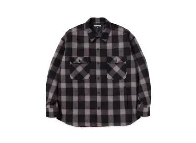 NEIGHBORHOOD Buffalo Check SH LS . WN "Gray"