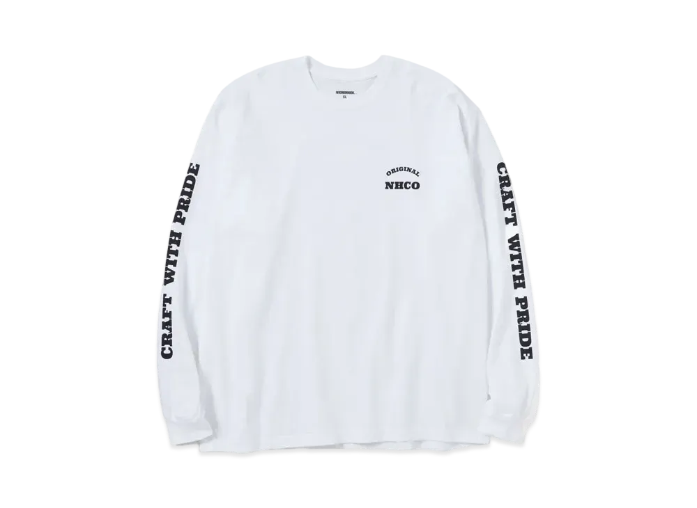 NEIGHBORHOOD NH Tee-7 LS . CO "White"