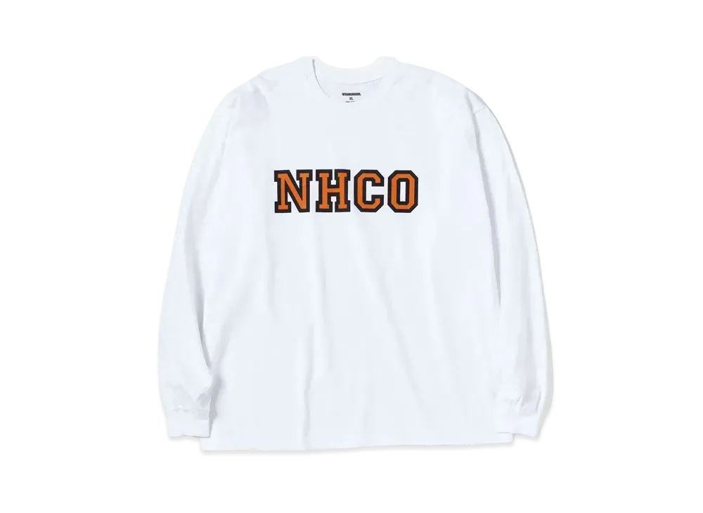 NEIGHBORHOOD NH Tee-11 LS . CO "White"