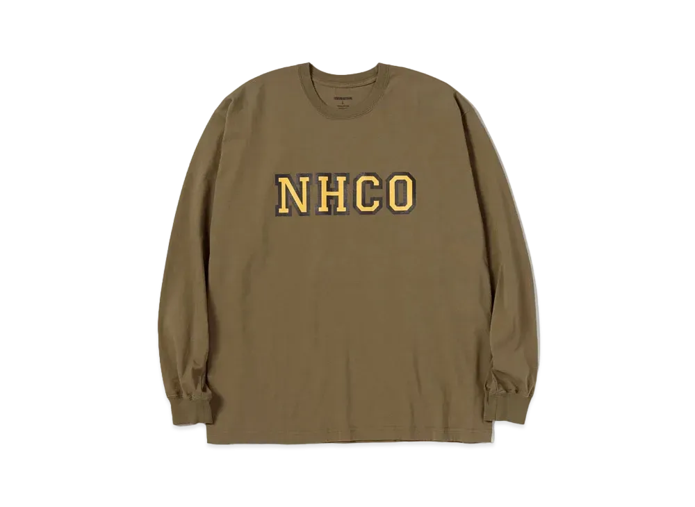 NEIGHBORHOOD NH Tee-11 LS . CO "Olive Drab"