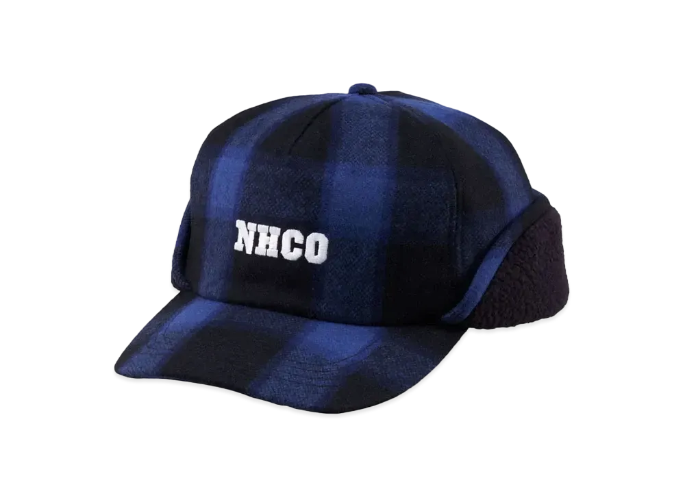 NEIGHBORHOOD Buffalo Check Flap CAP . WN "Blue"