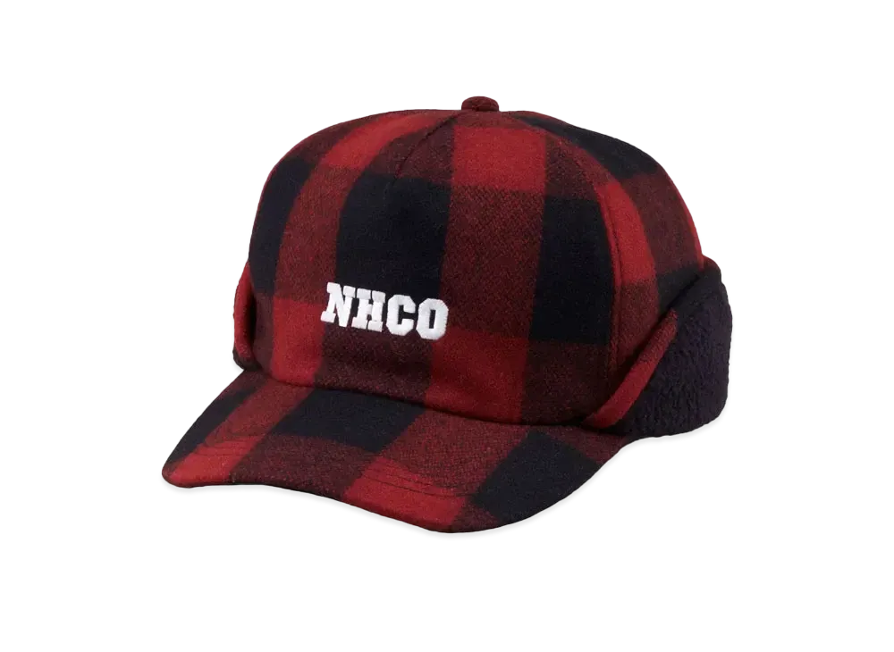 NEIGHBORHOOD Buffalo Check Flap CAP . WN "Red"