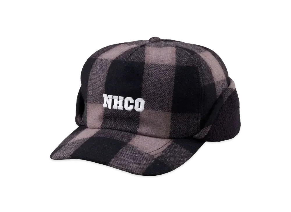 NEIGHBORHOOD Buffalo Check Flap CAP . WN "Gray"