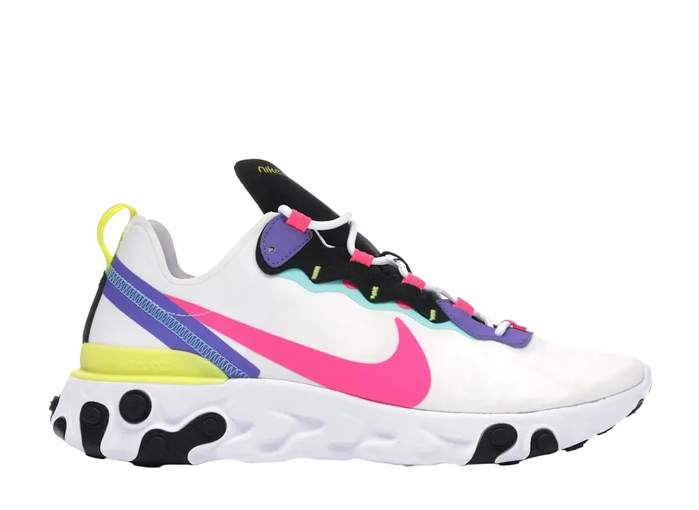 Nike React Element 55 "White/Psychic Purple/Hyper Pink"