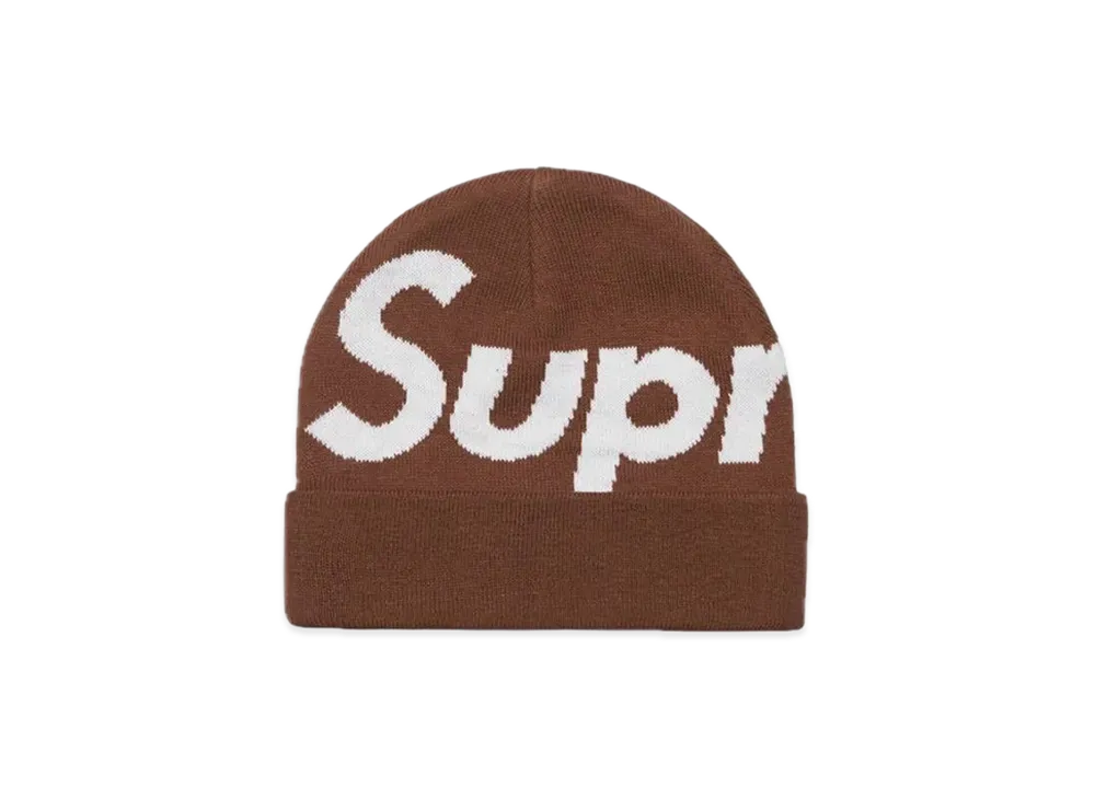 Supreme Big Logo Beanie "Brown" (22FW)