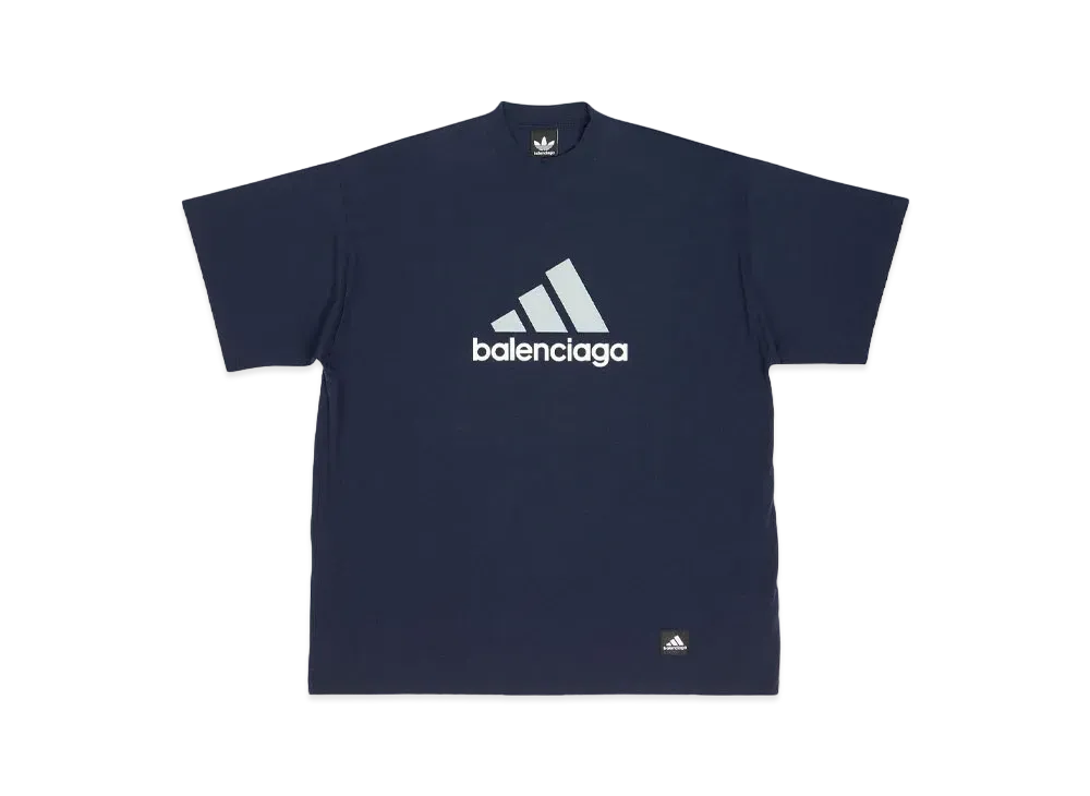 adidas BALENCIAGA T-Shirt Oversized "Navy Blue"