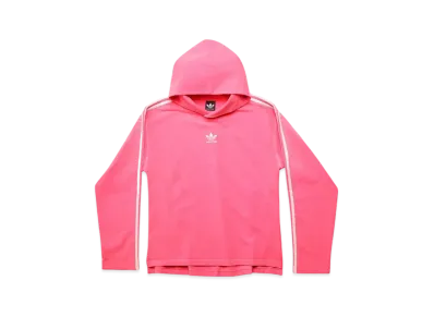 adidas BALENCIAGA Women's No Rib Hoodie Medium Fit "Neon Pink"
