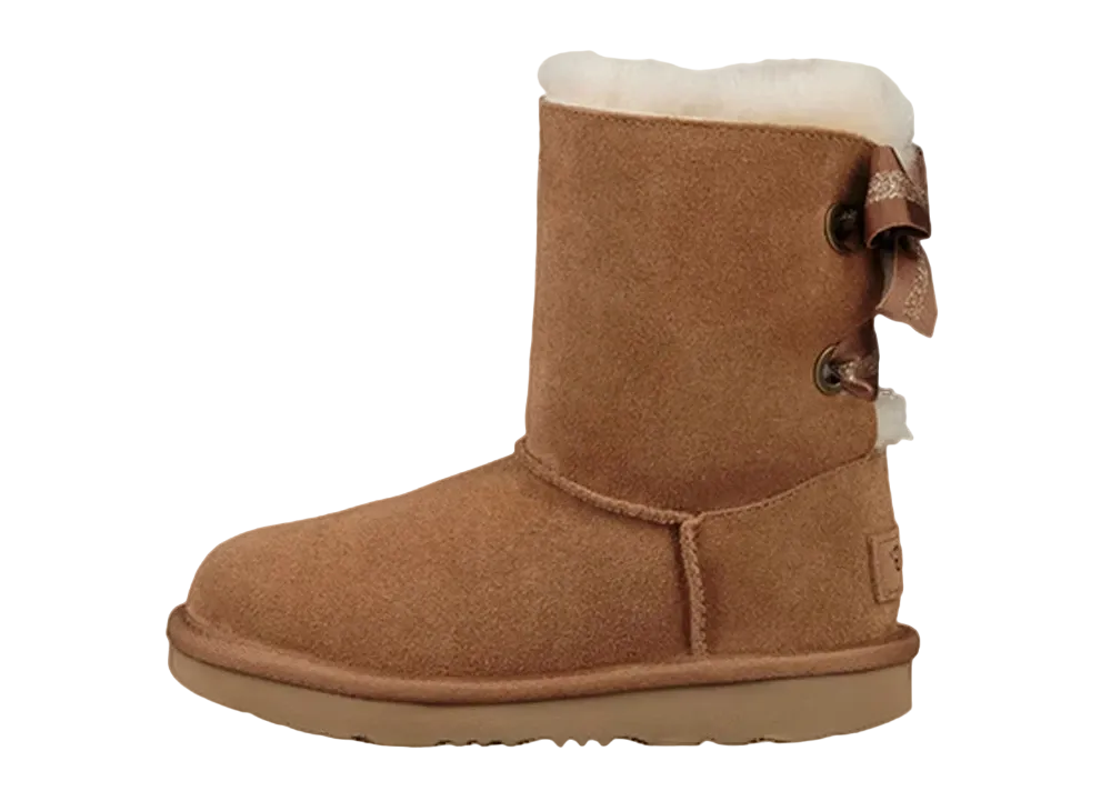 アグ GS ベイリー ボウ 2 ブーツ "カスタマイズ リボン チェストナッツ"