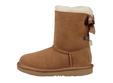 UGG GS Bailey Bow II Boot "Customizable Ribbon Chestnut"